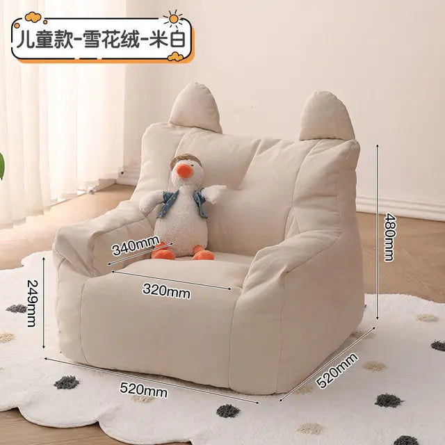 Small Plush Beanbag Sofa