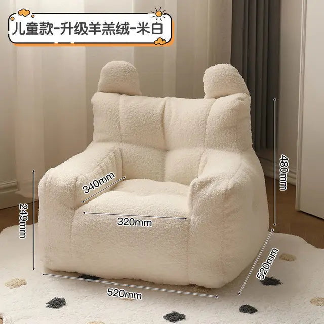 Small Plush Beanbag Sofa