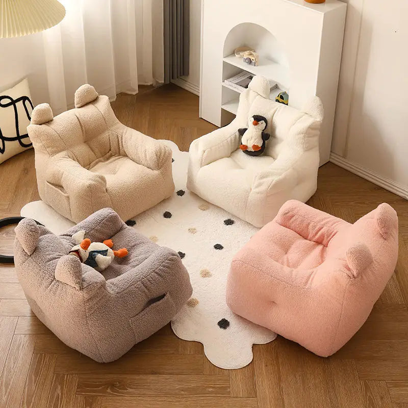 Small Plush Beanbag Sofa