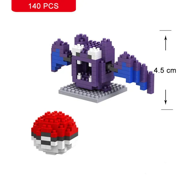 Pokemon Small Building Pokemon Nanoblock Cartoon Pikachu Animal Model Education Game Graphics Pokemon Toys For Kids Birthday
