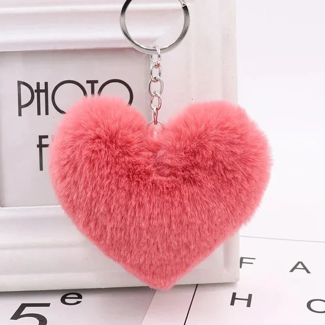 The Plush Heart Key Ring