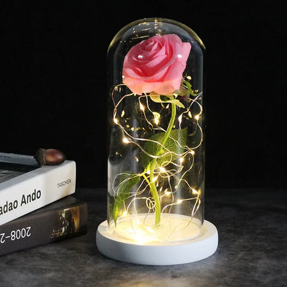 Galaxy Rose Artificial Flowers Beauty and the Beast Rose Wedding Decor Creative Valentine's Day Mother's Gift