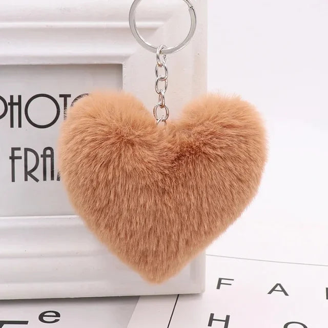 The Plush Heart Key Ring