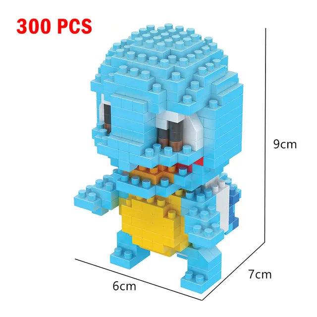 Pokemon Small Building Pokemon Nanoblock Cartoon Pikachu Animal Model Education Game Graphics Pokemon Toys For Kids Birthday