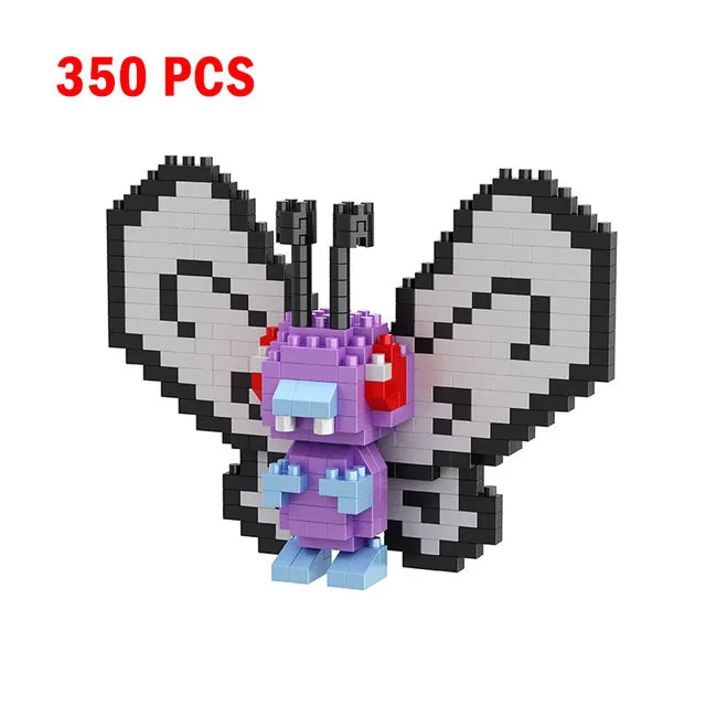 Pokemon Small Building Pokemon Nanoblock Cartoon Pikachu Animal Model Education Game Graphics Pokemon Toys For Kids Birthday