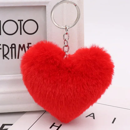 The Plush Heart Key Ring