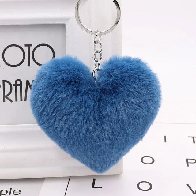 The Plush Heart Key Ring