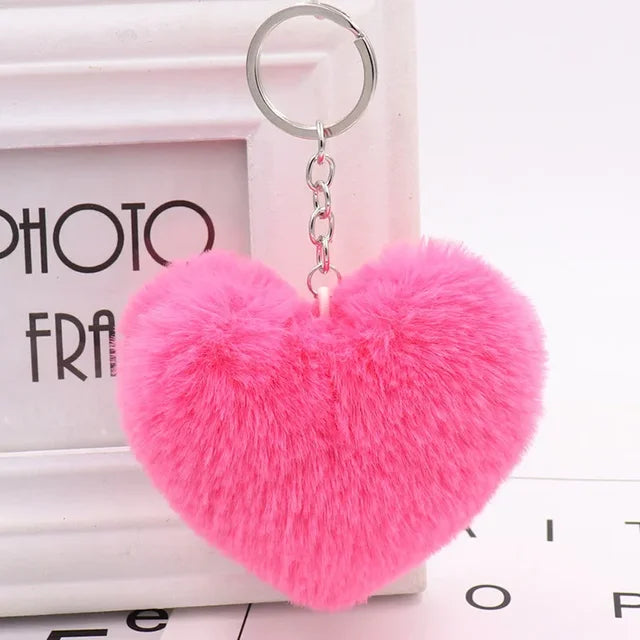 The Plush Heart Key Ring