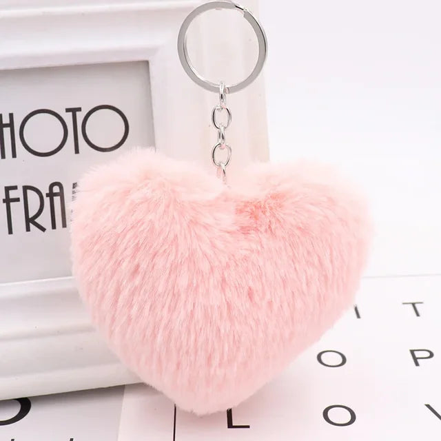 The Plush Heart Key Ring