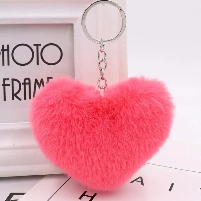 The Plush Heart Key Ring