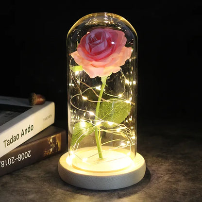 Galaxy Rose Artificial Flowers Beauty and the Beast Rose Wedding Decor Creative Valentine's Day Mother's Gift