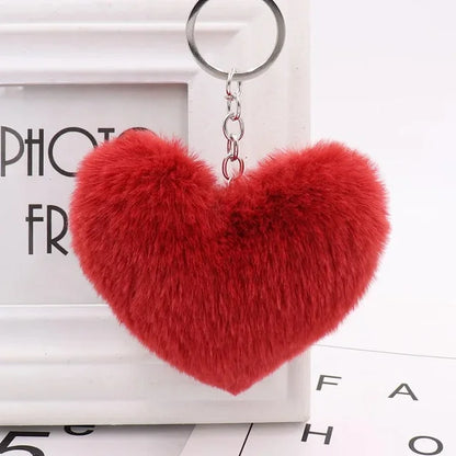 The Plush Heart Key Ring