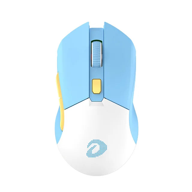 Dareu Gaming Mouse RGB 2.4G Wireless - Lightweight Wireless Gaming Mouse with RGB Charging Dock: Tri-Mode 2.4G/USB-C/BT Mouse Up to 6K DPI Optical Sensor -KBS II Buttons Fully Programmable- 120 Hr Battery