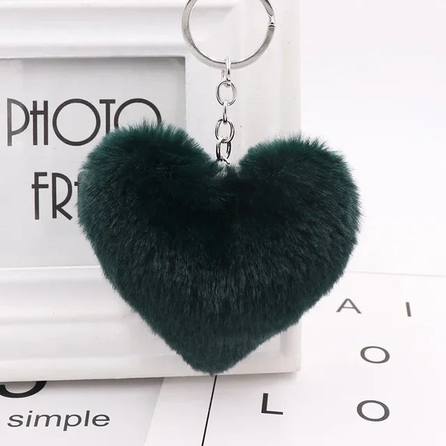 The Plush Heart Key Ring