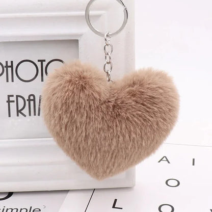 The Plush Heart Key Ring