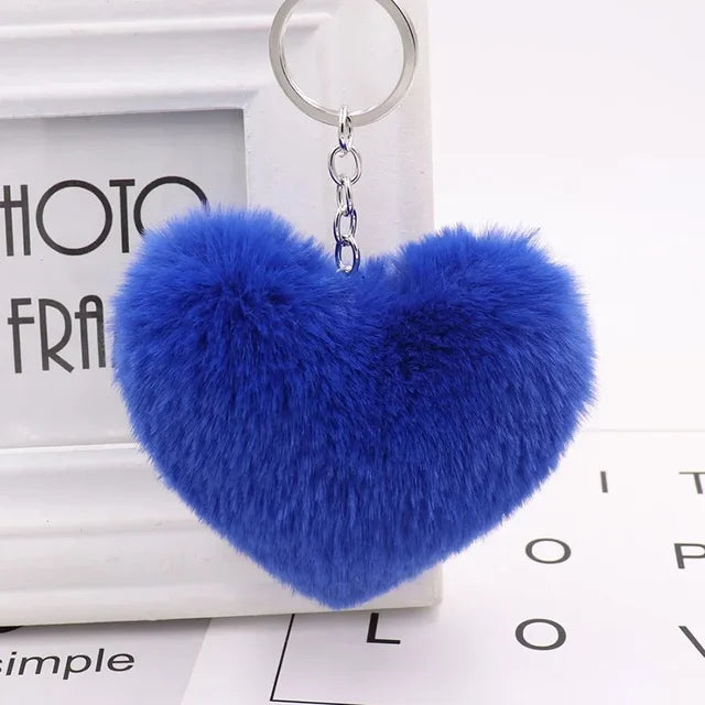 The Plush Heart Key Ring