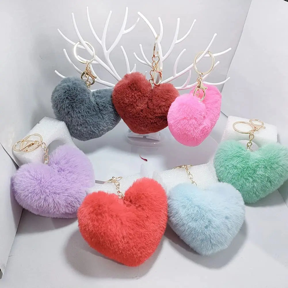 The Plush Heart Key Ring