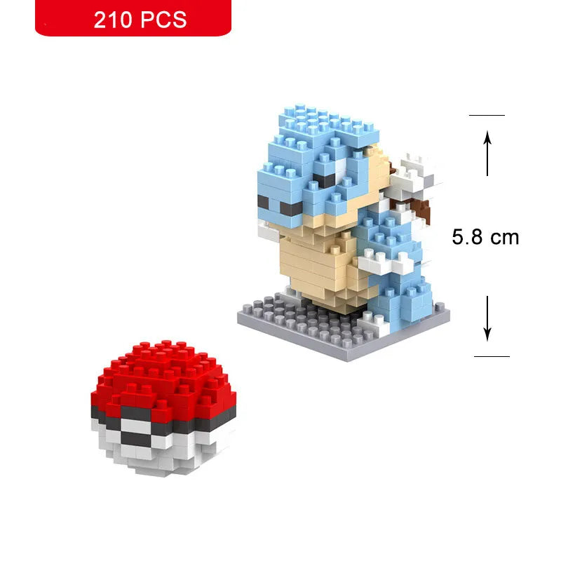 Pokemon Small Building Pokemon Nanoblock Cartoon Pikachu Animal Model Education Game Graphics Pokemon Toys For Kids Birthday