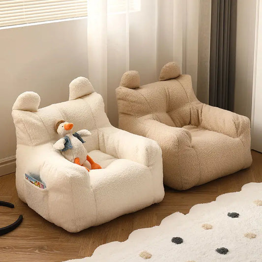 Small Plush Beanbag Sofa