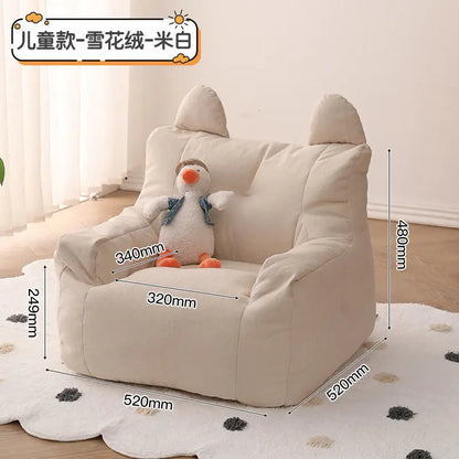 Small Plush Beanbag Sofa