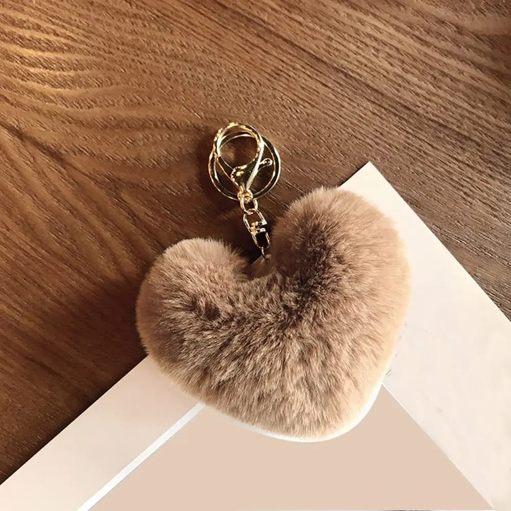 The Plush Heart Key Ring