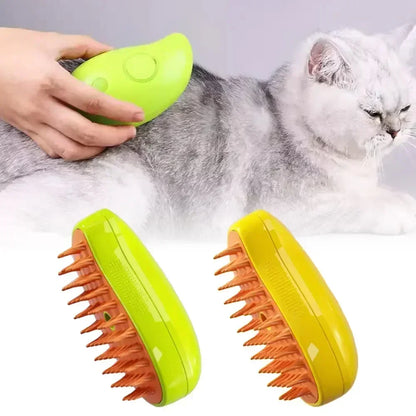 Cat Steam Brush, New 3 in1 Steamy Pet Hair Brush Cleanser Vapor for Dogs Cats, Cat Bath Brush with Steamer Water, Steaming Grooming Pet Brush Cleaner for Shedding, Pet Cat Spray Comb with Steam