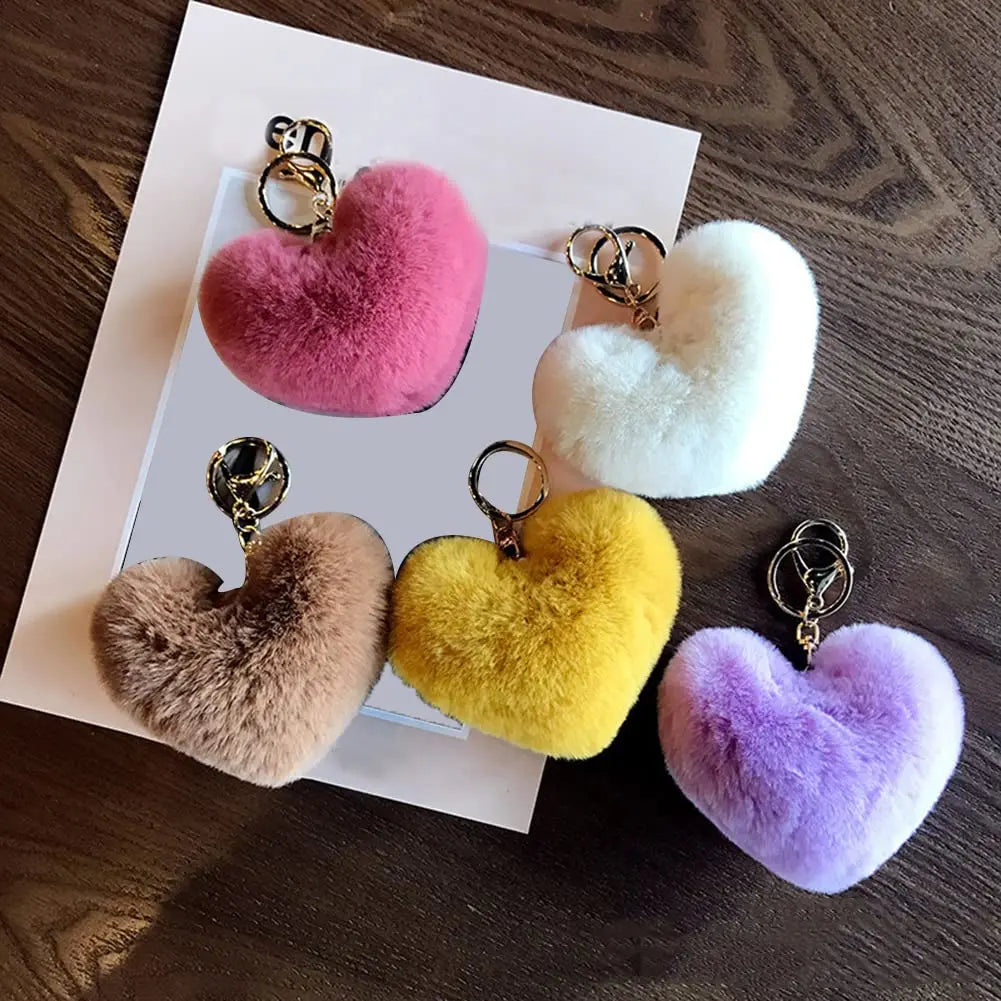 The Plush Heart Key Ring