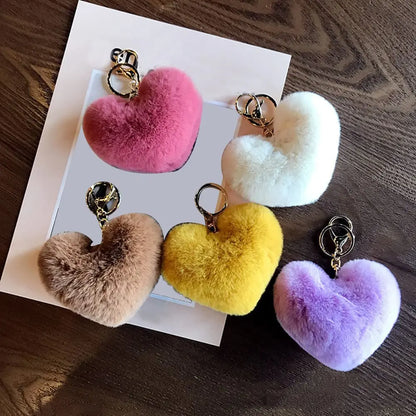 The Plush Heart Key Ring